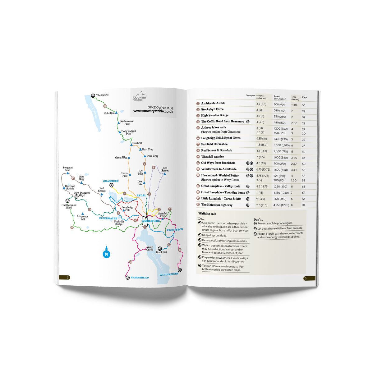 Ambleside Walking Companion Countrystride Guide Inspired by Lakeland