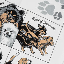 Load image into Gallery viewer, The Collective Nouns for Dogs - Tea Towel