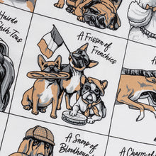 Load image into Gallery viewer, The Collective Nouns for Dogs - Tea Towel
