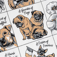Load image into Gallery viewer, The Collective Nouns for Dogs - Tea Towel