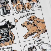 Load image into Gallery viewer, The Collective Nouns for Dogs - Tea Towel