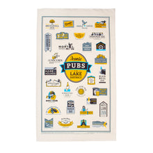 Load image into Gallery viewer, Iconic Pubs of the Lake District Tea Towel