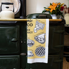 Load image into Gallery viewer, Iconic Foods of the Lake District Tea Towel