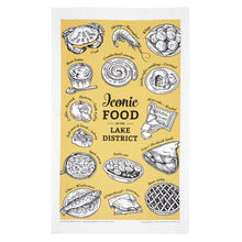 Load image into Gallery viewer, Iconic Foods of the Lake District Tea Towel