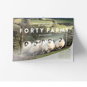 Forty Farms 2024 calendar by Amy Bateman