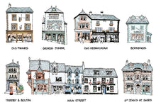 Load image into Gallery viewer, Iconic Buildings of Keswick  Tea Towel

