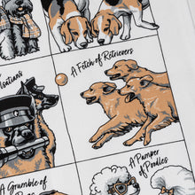 Load image into Gallery viewer, The Collective Nouns for Dogs - Tea Towel
