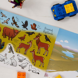 The Scotland Sticker Book Scottish Highland Animal Stickers