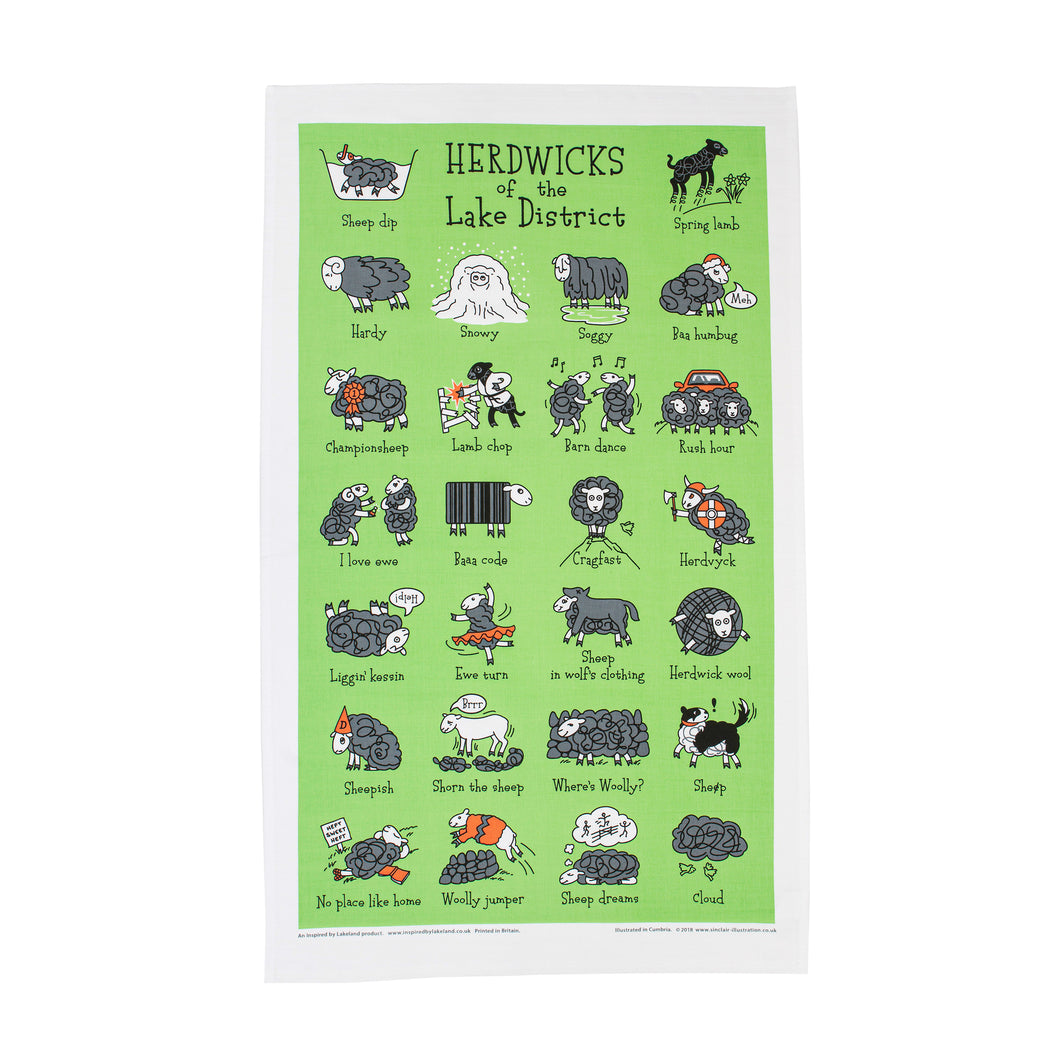 Herdwicks of the Lake District Tea Towel