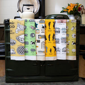 Iconic Foods of the Lake District  Tea Towel