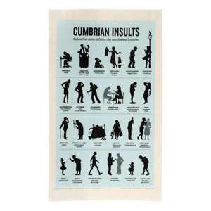 Cumbrian Insults Tea Towel